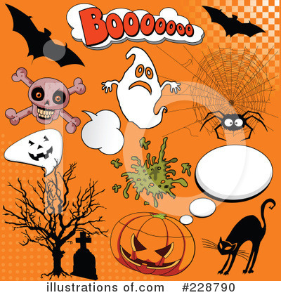 Royalty-Free (RF) Halloween Clipart Illustration by Pushkin - Stock Sample #228790