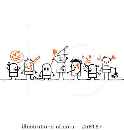 Royalty-Free (RF) Halloween Clipart Illustration by NL shop - Stock Sample #58167