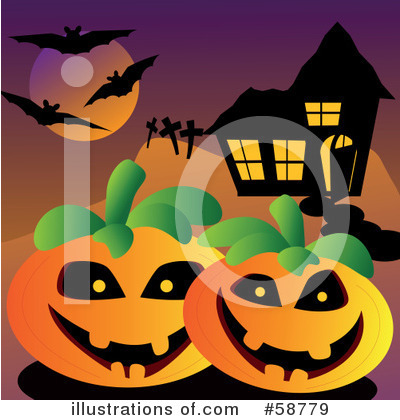 Royalty-Free (RF) Halloween Clipart Illustration by kaycee - Stock Sample #58779