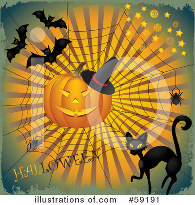 Royalty-Free (RF) Halloween Clipart Illustration by Eugene - Stock Sample #59191