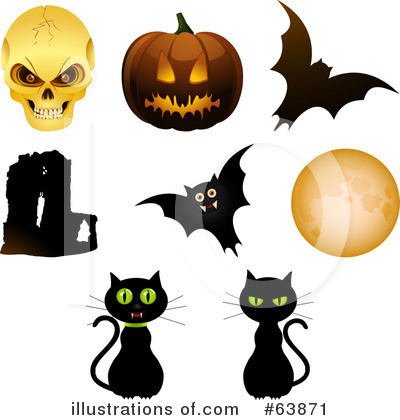 Royalty-Free (RF) Halloween Clipart Illustration by elaineitalia - Stock Sample #63871