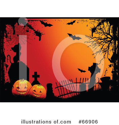 Royalty-Free (RF) Halloween Clipart Illustration by Pushkin - Stock Sample #66906