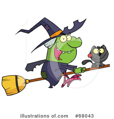 Witchs Cat Clipart #68043 by Hit Toon