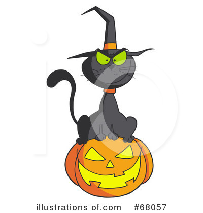 Witchs Cat Clipart #68057 by Hit Toon