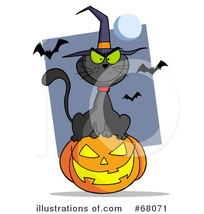 Black Cats Clipart #68071 by Hit Toon