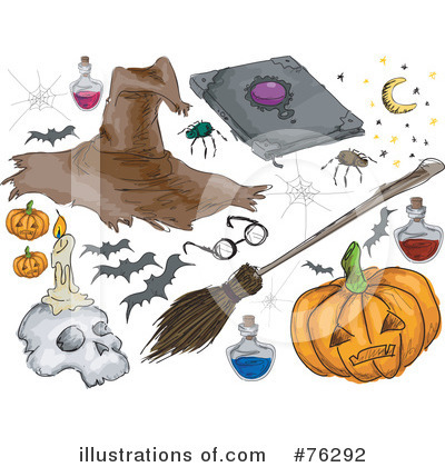 Royalty-Free (RF) Halloween Clipart Illustration by BNP Design Studio - Stock Sample #76292