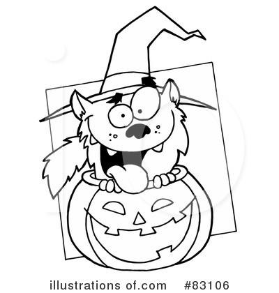 Royalty-Free (RF) Halloween Clipart Illustration by Hit Toon - Stock Sample #83106