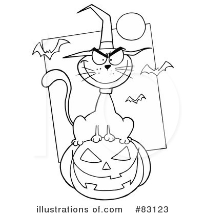Halloween Cat Clipart #83123 by Hit Toon