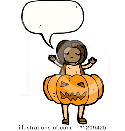 Royalty-Free (RF) Halloween Costume Clipart Illustration by lineartestpilot - Stock Sample #1209425