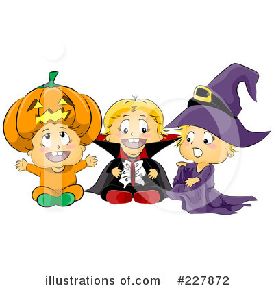 Royalty-Free (RF) Halloween Costume Clipart Illustration by BNP Design Studio - Stock Sample #227872