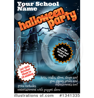 Royalty-Free (RF) Halloween Party Clipart Illustration by AtStockIllustration - Stock Sample #1341335