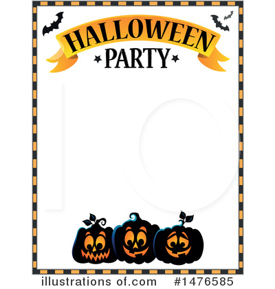 Royalty-Free (RF) Halloween Party Clipart Illustration by visekart - Stock Sample #1476585