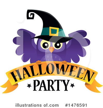 Royalty-Free (RF) Halloween Party Clipart Illustration by visekart - Stock Sample #1476591
