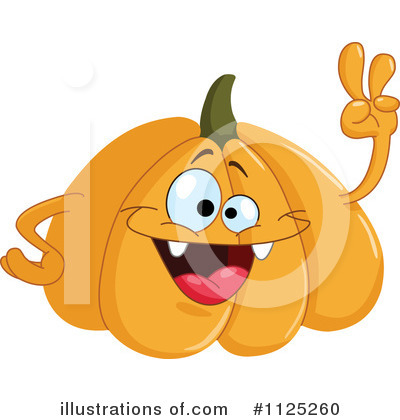 Royalty-Free (RF) Halloween Pumpkin Clipart Illustration by yayayoyo - Stock Sample #1125260
