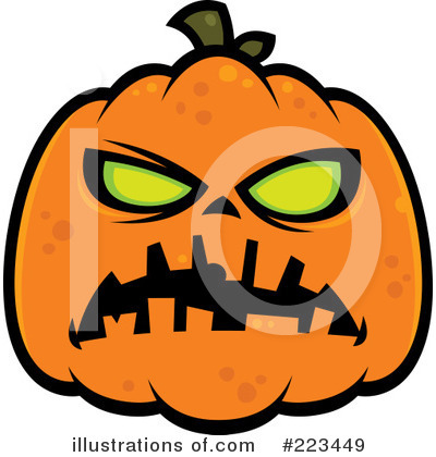 Halloween Pumpkin Clipart #223449 by John Schwegel