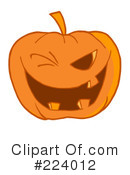 Halloween Pumpkin Clipart #224012 by Hit Toon