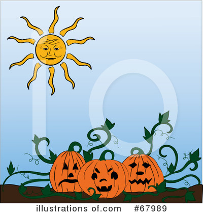Royalty-Free (RF) Halloween Pumpkin Clipart Illustration by Pams Clipart - Stock Sample #67989