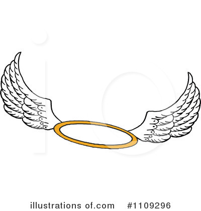 Royalty-Free (RF) Halo Clipart Illustration by LaffToon - Stock Sample #1109296