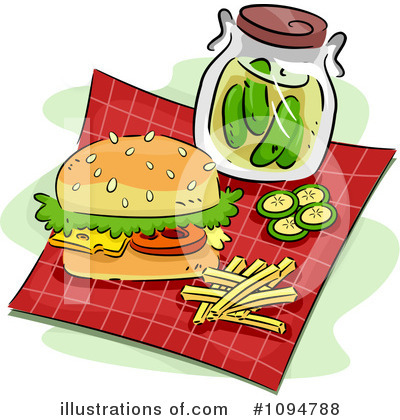Royalty-Free (RF) Hamburger Clipart Illustration by BNP Design Studio - Stock Sample #1094788