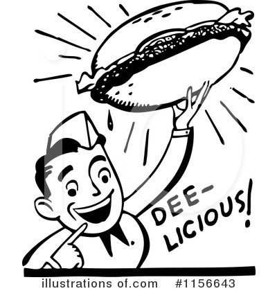 Royalty-Free (RF) Hamburger Clipart Illustration by BestVector - Stock Sample #1156643