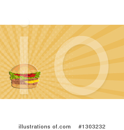 Royalty-Free (RF) Hamburger Clipart Illustration by patrimonio - Stock Sample #1303232