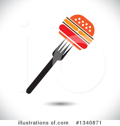 Royalty-Free (RF) Hamburger Clipart Illustration by ColorMagic - Stock Sample #1340871