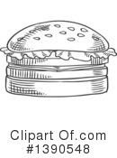 Hamburger Clipart #1390548 by Vector Tradition SM