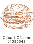 Hamburger Clipart #1390549 by Vector Tradition SM