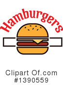 Hamburger Clipart #1390559 by Vector Tradition SM