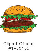 Hamburger Clipart #1403165 by Vector Tradition SM