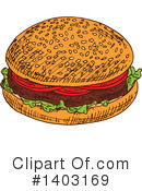 Hamburger Clipart #1403169 by Vector Tradition SM