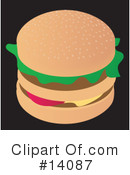 Hamburger Clipart #14087 by Rasmussen Images