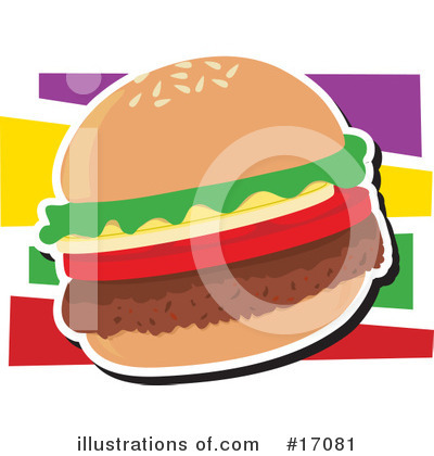 Royalty-Free (RF) Hamburger Clipart Illustration by Maria Bell - Stock Sample #17081
