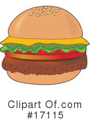 Hamburger Clipart #17115 by Maria Bell