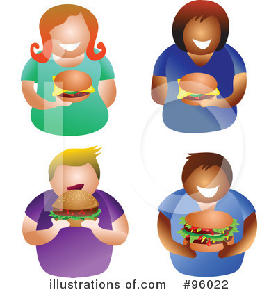 Royalty-Free (RF) Hamburger Clipart Illustration by Prawny - Stock Sample #96022
