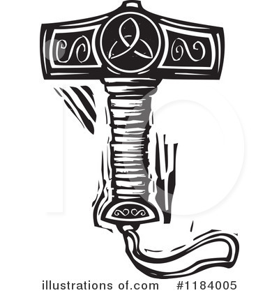Royalty-Free (RF) Hammer Clipart Illustration by xunantunich - Stock Sample #1184005