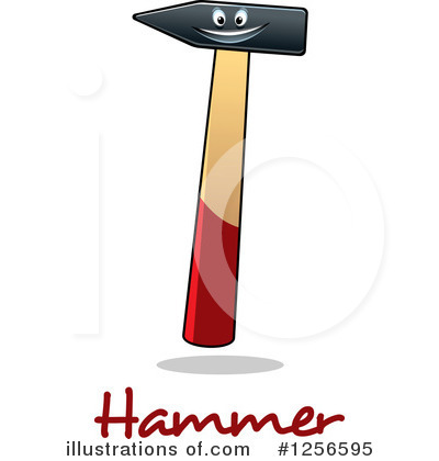 Royalty-Free (RF) Hammer Clipart Illustration by Vector Tradition SM - Stock Sample #1256595