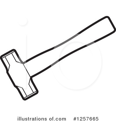 Royalty-Free (RF) Hammer Clipart Illustration by Lal Perera - Stock Sample #1257665