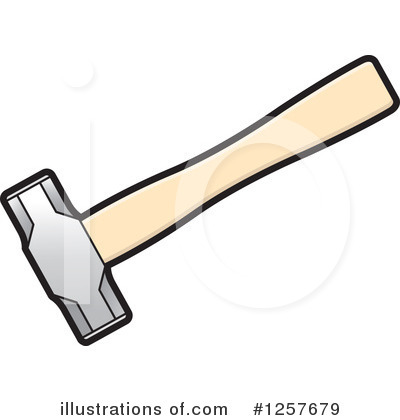 Royalty-Free (RF) Hammer Clipart Illustration by Lal Perera - Stock Sample #1257679