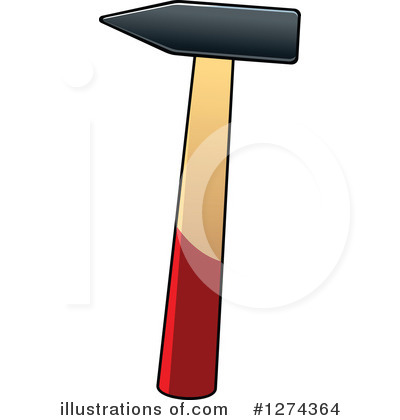 Royalty-Free (RF) Hammer Clipart Illustration by Vector Tradition SM - Stock Sample #1274364