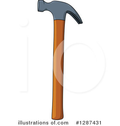 Royalty-Free (RF) Hammer Clipart Illustration by Vector Tradition SM - Stock Sample #1287431
