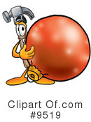 Hammer Clipart #9519 by Mascot Junction