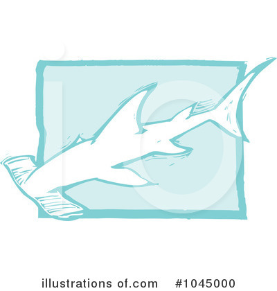Royalty-Free (RF) Hammerhead Shark Clipart Illustration by xunantunich - Stock Sample #1045000