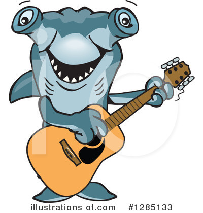 Hammerhead Shark Clipart #1285133 by Dennis Holmes Designs