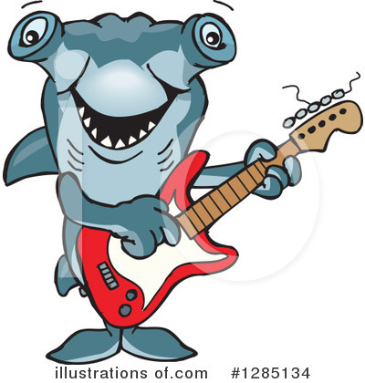 Sharks Clipart #1285134 by Dennis Holmes Designs