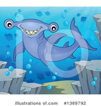 Hammerhead Shark Clipart #1389792 by visekart