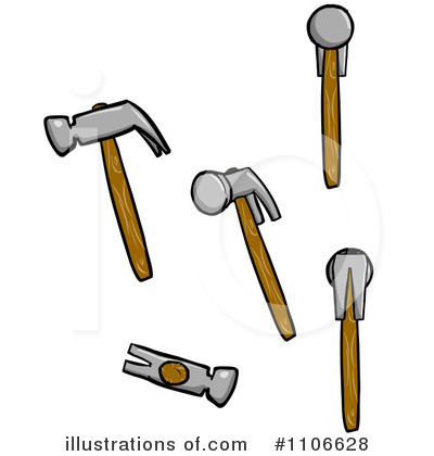 Royalty-Free (RF) Hammers Clipart Illustration by Cartoon Solutions - Stock Sample #1106628