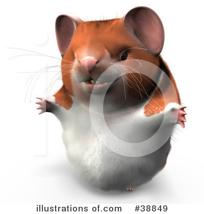 Royalty-Free (RF) Hamster Clipart Illustration by Leo Blanchette - Stock Sample #38849