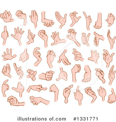 Hands Clipart #1331771 by Liron Peer