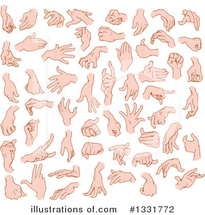 Hands Clipart #1331772 by Liron Peer